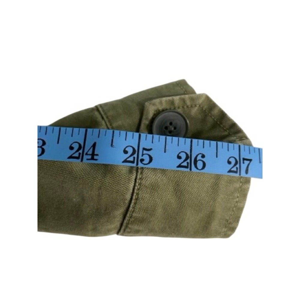 Madewell Utility Coat Womans Small Jacket Olive Green Military Field Small Patch - Picture 6 of 13